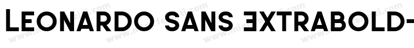 Leonardo Sans Extrabold字体转换